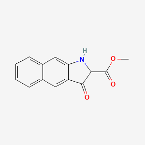 molecular formula C14H11NO3 B12969796 Methyl 3-oxo-2,3-dihydro-1H-benzo[f]indole-2-carboxylate 