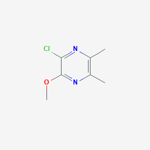 molecular formula C7H9ClN2O B12969799 2-Chloro-3-methoxy-5,6-dimethylpyrazine 