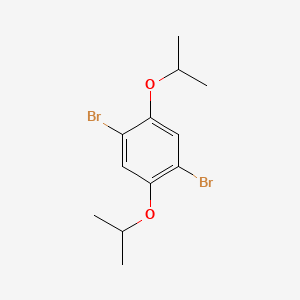 molecular formula C12H16Br2O2 B12969802 1,4-Dibromo-2,5-diisopropoxybenzene 