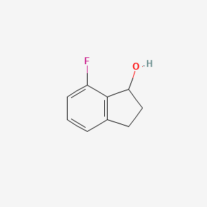 molecular formula C9H9FO B12969837 7-Fluoro-2,3-dihydro-1h-inden-1-ol 