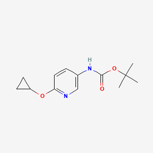molecular formula C13H18N2O3 B12969839 tert-Butyl (6-cyclopropoxypyridin-3-yl)carbamate 