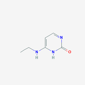 molecular formula C6H9N3O B1296985 4-(Ethylamino)pyrimidin-2-ol CAS No. 89711-97-7