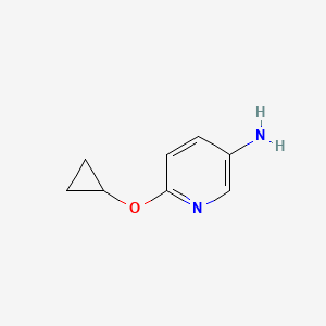 molecular formula C8H10N2O B12969876 6-Cyclopropoxypyridin-3-amine 