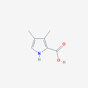 molecular formula C7H9NO2 B1296989 3,4-Dimethyl-1H-pyrrole-2-carboxylic acid CAS No. 89776-55-6