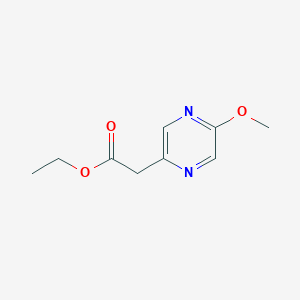 molecular formula C9H12N2O3 B12969918 Ethyl 2-(5-methoxypyrazin-2-YL)acetate 