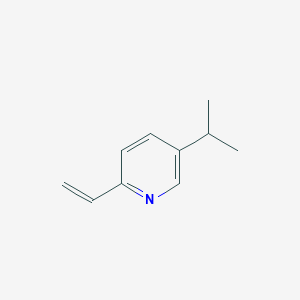 molecular formula C10H13N B12969957 5-Isopropyl-2-vinylpyridine 