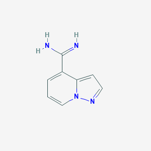 molecular formula C8H8N4 B12969959 Pyrazolo[1,5-a]pyridine-4-carboximidamide 