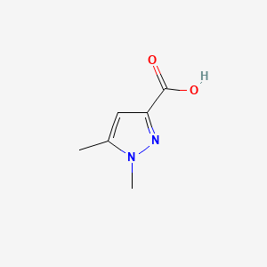 molecular formula C6H8N2O2 B1296997 1,5-dimethyl-1H-pyrazole-3-carboxylic acid CAS No. 5744-59-2