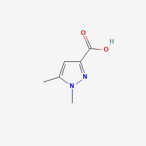 molecular formula C6H8N2O2 B1296997 1,5-二甲基-1H-吡唑-3-羧酸 CAS No. 5744-59-2