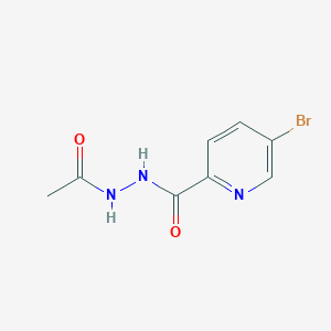 molecular formula C8H8BrN3O2 B12970021 N'-Acetyl-5-bromopicolinohydrazide 