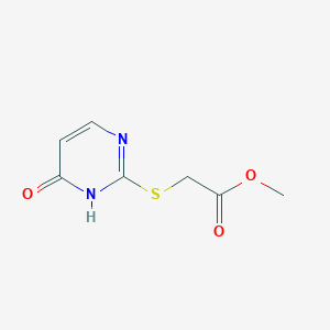 molecular formula C7H8N2O3S B1297003 Methyl [(4-Hydroxypyrimidin-2-yl)thio]acetate CAS No. 79361-42-5