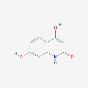molecular formula C9H7NO3 B12970043 4,7-Dihydroxyquinolin-2(1H)-one 