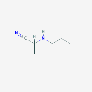 molecular formula C6H12N2 B12970046 2-(Propylamino)propanenitrile 