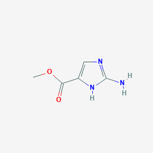 molecular formula C5H7N3O2 B1297005 methyl 2-amino-1H-imidazole-5-carboxylate CAS No. 897920-30-8