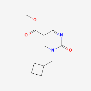 molecular formula C11H14N2O3 B12970075 Methyl 1-(cyclobutylmethyl)-2-oxo-1,2-dihydropyrimidine-5-carboxylate 
