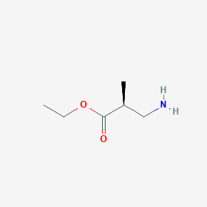 molecular formula C6H13NO2 B12970083 Ethyl (2S)-3-amino-2-methylpropanoate CAS No. 917894-31-6