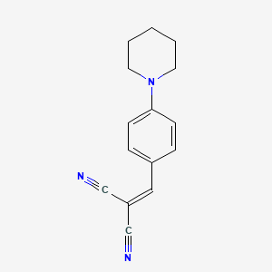 molecular formula C15H15N3 B1297011 (4-Piperidin-1-ylbenzylidene)malononitrile CAS No. 66883-91-8