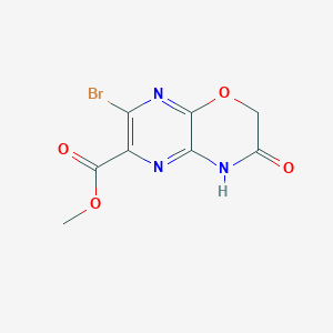 molecular formula C8H6BrN3O4 B12970117 Methyl 7-bromo-3-oxo-3,4-dihydro-2h-pyrazino[2,3-b][1,4]oxazine-6-carboxylate 