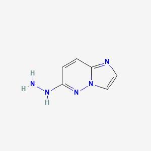 molecular formula C6H7N5 B1297013 6-Hydrazinoimidazo[1,2-b]pyridazine CAS No. 6653-91-4