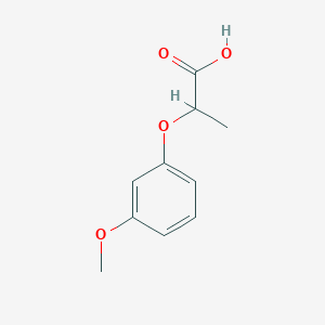 molecular formula C10H12O4 B1297016 2-(3-Methoxyphenoxy)propanoic acid CAS No. 7309-52-6
