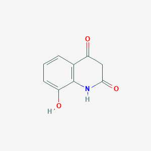 molecular formula C9H7NO3 B12970161 8-Hydroxyquinoline-2,4(1H,3H)-dione 