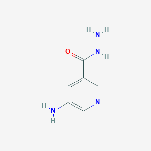 molecular formula C6H8N4O B1297017 5-Aminonicotinohydrazide CAS No. 500862-71-5
