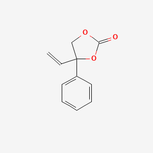 molecular formula C11H10O3 B12970181 4-Phenyl-4-vinyl-1,3-dioxolan-2-one 