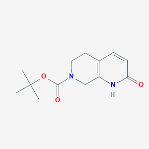 molecular formula C13H18N2O3 B12970185 tert-butyl 2-oxo-2,5,6,8-tetrahydro-1,7-naphthyridine-7(1H)-carboxylate 