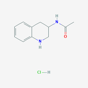 molecular formula C11H15ClN2O B12970204 N-(1,2,3,4-Tetrahydroquinolin-3-yl)acetamide hydrochloride 