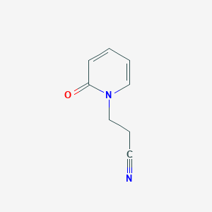 molecular formula C8H8N2O B1297023 3-(2-oxopyridin-1(2H)-yl)propanenitrile CAS No. 25386-51-0