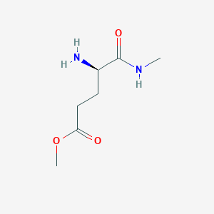 molecular formula C7H14N2O3 B12970249 Methyl (R)-4-amino-5-(methylamino)-5-oxopentanoate 