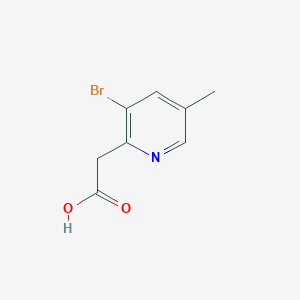 molecular formula C8H8BrNO2 B12970255 2-(3-Bromo-5-methylpyridin-2-yl)acetic acid 