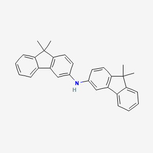 molecular formula C30H27N B12970295 Bis(9,9-dimethyl-9H-fluoren-3-yl)amine 