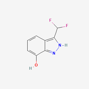 molecular formula C8H6F2N2O B12970305 3-(Difluoromethyl)-1H-indazol-7-ol CAS No. 1782886-25-2