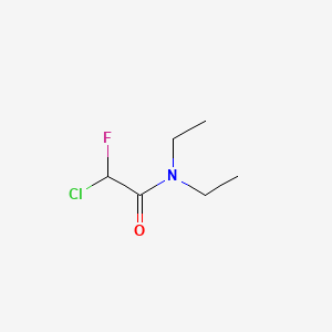 molecular formula C6H11ClFNO B1297036 2-Chloro-N,N-diethyl-2-fluoroacetamide CAS No. 364-94-3