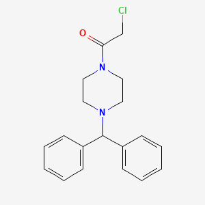 molecular formula C19H21ClN2O B1297037 1-苯甲基-4-(氯乙酰基)哌嗪 CAS No. 358733-61-6
