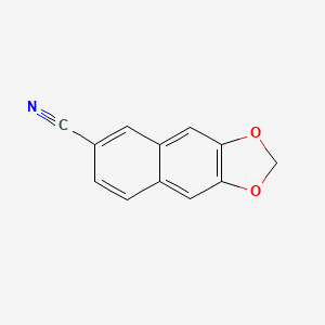 molecular formula C12H7NO2 B1297040 Naphtho[2,3-d][1,3]dioxole-6-carbonitrile CAS No. 4943-58-2