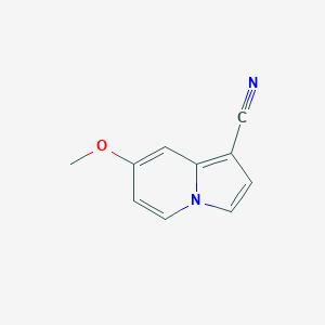 molecular formula C10H8N2O B12970403 7-Methoxyindolizine-1-carbonitrile 