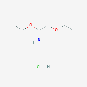 molecular formula C6H14ClNO2 B12970444 Ethyl 2-ethoxyacetimidate hydrochloride 