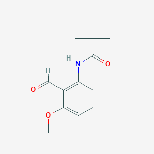molecular formula C13H17NO3 B1297045 N-(2-formyl-3-methoxyphenyl)-2,2-dimethylpropanamide CAS No. 82673-65-2
