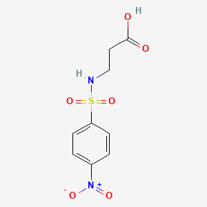 molecular formula C9H10N2O6S B1297052 3-(4-硝基苯磺酰胺基)丙酸 CAS No. 179174-23-3