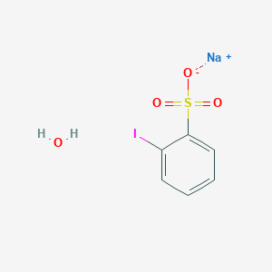 molecular formula C6H6INaO4S B12970558 Sodium 2-iodobenzenesulfonate hydrate 