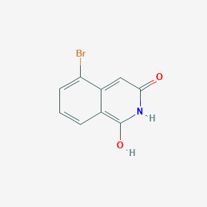 molecular formula C9H6BrNO2 B12970568 5-Bromo-3-hydroxyisoquinolin-1(2H)-one 