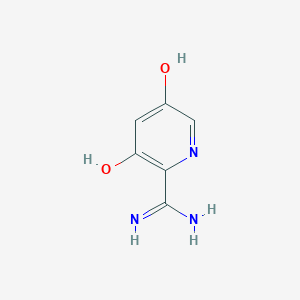 molecular formula C6H7N3O2 B12970583 3,5-Dihydroxypicolinimidamide 