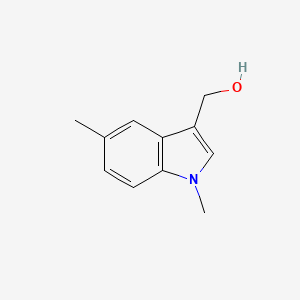 molecular formula C11H13NO B12970590 (1,5-Dimethyl-1H-indol-3-yl)methanol 