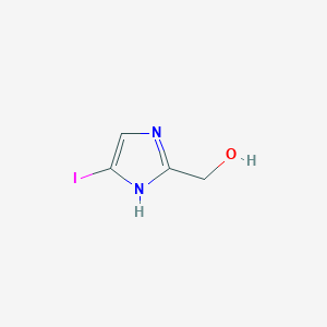 molecular formula C4H5IN2O B12970592 (5-iodo-1H-iMidazol-2-yl)Methanol 