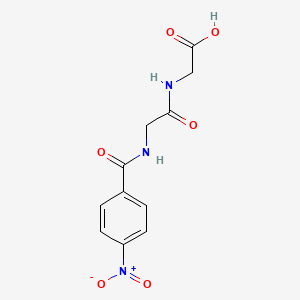 molecular formula C11H11N3O6 B1297065 4-Nitrobenzoylglycylglycine CAS No. 78196-53-9