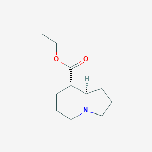molecular formula C11H19NO2 B12970675 cis-Ethyl octahydroindolizine-8-carboxylate 