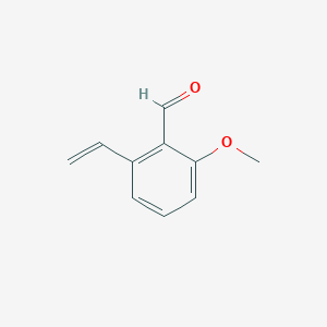 molecular formula C10H10O2 B12970697 2-Methoxy-6-vinylbenzaldehyde CAS No. 1228180-97-9