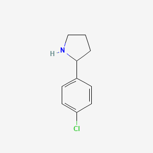 molecular formula C10H12ClN B1297074 2-(4-Chlorophenyl)pyrrolidine CAS No. 38944-14-8